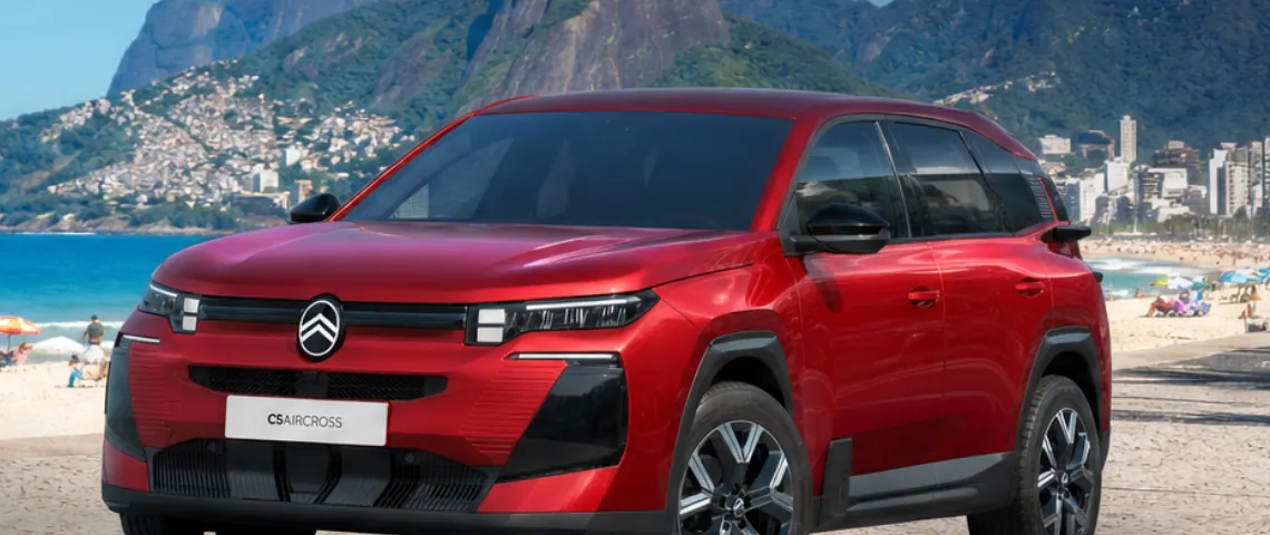 Citroën C5 Aircross w kolorze czerwonym