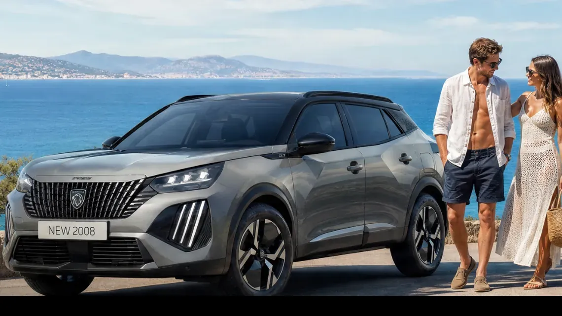 Peugeot 2008 nad morzem